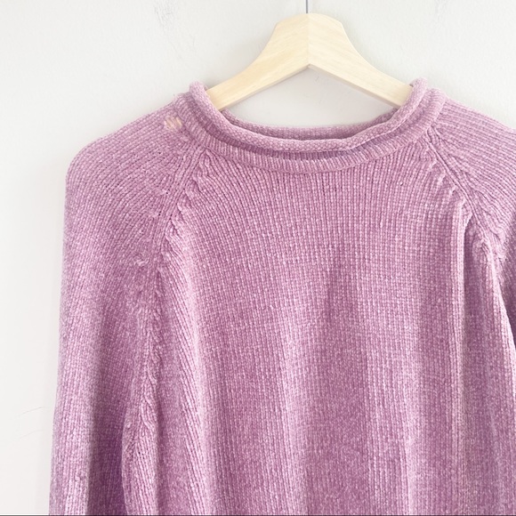 Carolyn Taylor Vintage 90's Pink Velour Sweater - Picture 2 of 4